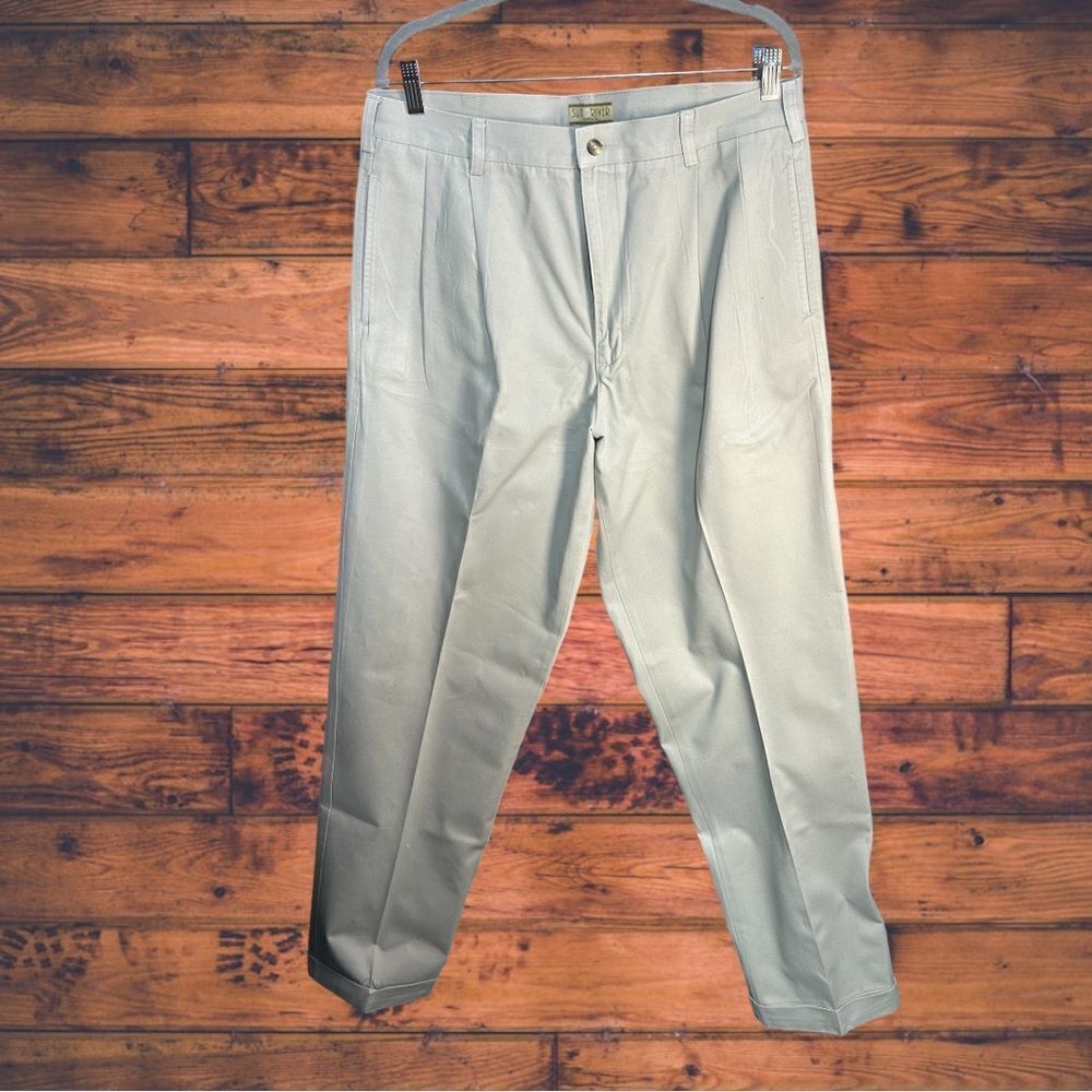 5 for $25🔥Sun River Cream Trouser Pants 34X34‎